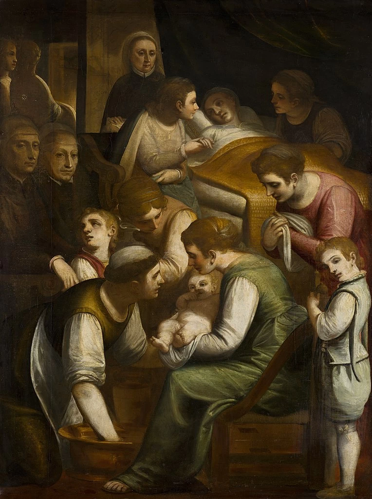 La nascita di Maria - Koninklijk Kabinet van Schilderijen Mauritshuis